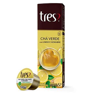 Imagem de 10 Cápsulas Três Corações, Chá Verde com Limão e Gengibre