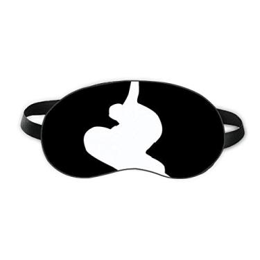 Imagem de Skateboarding Sport Black Jumping Outline Sleep Eye Shield Soft Night Blinfold Shade Cover