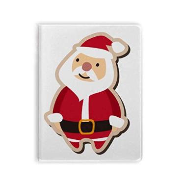 Imagem de Caderno de Natal, Papai Noel, desenho animado, caderno, capa de chiclete, diário de capa macia