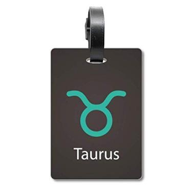 Imagem de Maio de abril Taurus padrão constelação bolsa etiqueta bagagem cartão pendurado Scutcheon