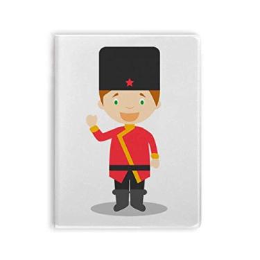 Imagem de Rússia desenho animado Art Deco presente moderno caderno capa de goma Diário capa macia Diário