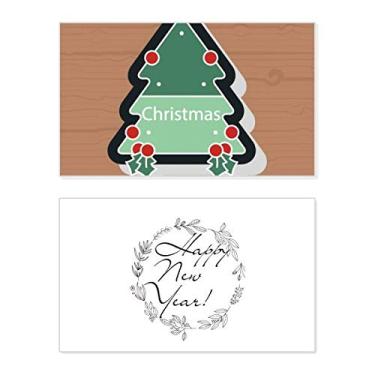 Imagem de Ícone de desenho animado de Natal árvore de Natal festival de ano novo cartão felicitações mensagem presente