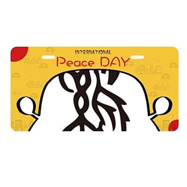 Imagem de DIYthinker Bones Inscriptions Galo do Zodíaco Chinês Placa Etiqueta Decoração de Carro Dia da Paz