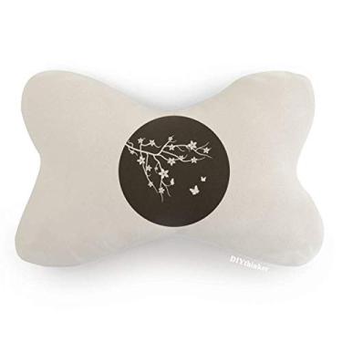 Imagem de DIYthinker Almofada de apoio para pescoço de carro Japão, borboleta japonesa, da Ramch Sakura