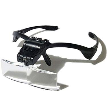 Imagem de Óculos Lupa de Cabeça com 5 Lentes luz LED Profissional