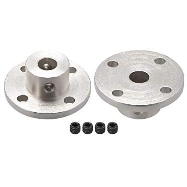 Imagem de uxcell 7 mm Diâmetro interno H13D16 conector de motor de engate de flange rígido 2 peças para peças DIY