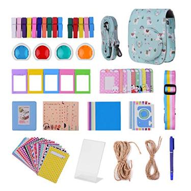 Imagem de Kit de reposição de acessórios para câmera instantânea 12 em 1 para Fujifilm Instax Mini 11 com bolsa de câmera/alça de câmera/álbum de fotos/clipes de fotos/porta-retratos/cordão de suspensão
