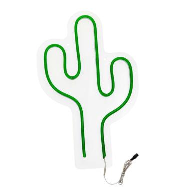 Imagem de Painel Luminoso Letreiro Criativo CACTO - Neon LED Verde