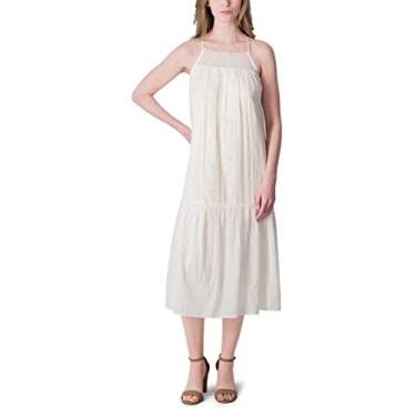 Imagem de Lucky Brand Vestido longo feminino de renda, Whisper White, M