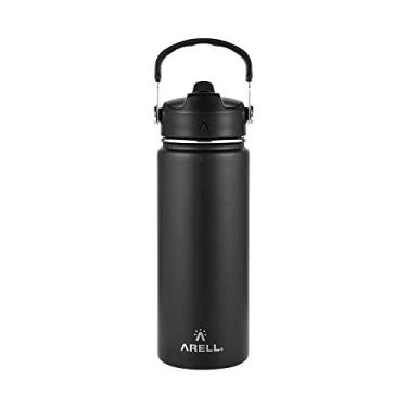 Imagem de Garrafa Térmica Straw Flask 532 ML Black Sand Arell