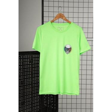 Imagem de Camiseta Skull Geek - Verde Neon - Nyka Look