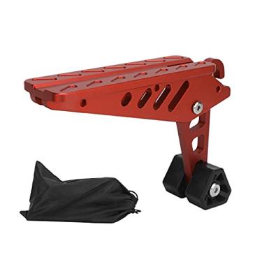 Imagem de Suporte de teto, pedal de porta de carro, gancho de trava de porta dobrável, pedal de passo, acessórios de liga de alumínio antiderrapantes para carro, SUV caminhão, trailer, trilhos, acessórios externos automotivos (laranja)