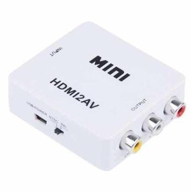 Imagem de Mini Adaptador Conversor Hdmi Para Video Composto Rca Av - Hdmi2av