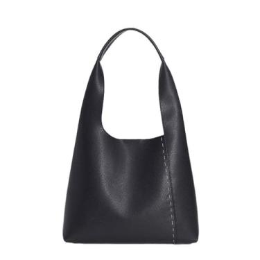 Imagem de Conjunto de bolsa de mão em couro legítimo para mulheres Bolsa tote Bolsa de ombro para trabalho diário (A)