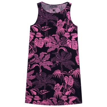 Imagem de Vestido Manga Curta Estampado Meia Malha Malwee Ref. 104806