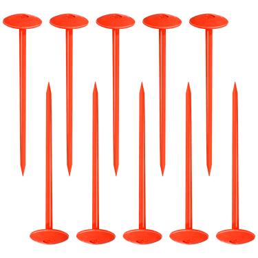 Imagem de FEBTECH - Marcador de tanque séptico - 5,8 cm x 17,78 cm - Marcadores de linha de propriedade adequados para proteger sua fossa séptica e limites de propriedade com estacas de levantamento sólidas e