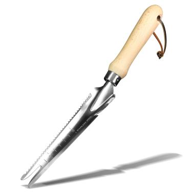 Imagem de Betus Removedor manual manual - Espátulas de jardinagem multiuso para fácil extrator de ervas daninhas, escavação, corte, medição, transplante, à prova de ferrugem e anti-arranhões ferramenta de ervas