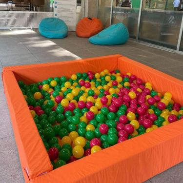 Imagem de Piscina Quadrada Desmontável Espumada 1m20 x 1m20 x 30cm