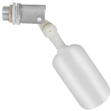Imagem de Válvula de esfera flutuante de 1/2 peças, válvula de esfera flutuante de filtro de tanque de água de 1/5.1 cm, mini válvula de flutuação de plástico com braço ajustável para controle automático do