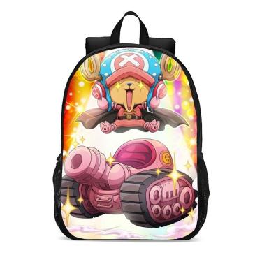 Imagem de Mochila Escolar Infanto Juvenil Anime One Piece Chopper Bando Piratas Novidades 0168-Unissex