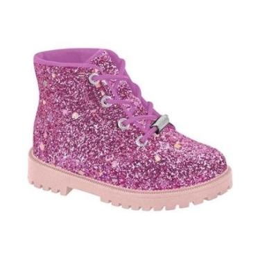 Imagem de Bota Coturno com Brilho Menina Molekinha 2126.519-Feminino