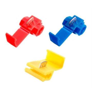 Imagem de Kit 300 Conector Elétrico Derivação Emenda Fios 0,5Mm A 6Mm