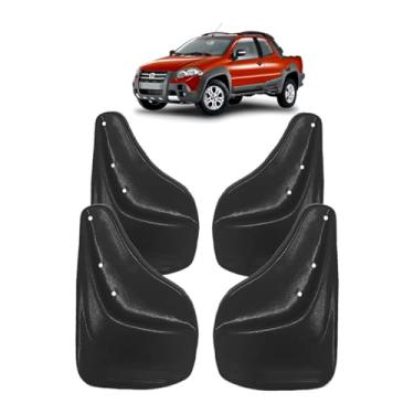 Imagem de Kit Aparabarro Lameiro (Parabarro) Dianteiro e Traseiro Adaptável Strada Adventure G4 nos anos 2008 2009 2010 2011 2012 2013 2014 2015 2016 2017 4 Peças