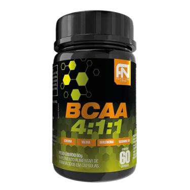 Imagem de BCAA 4:1:1 + Vitamina B6, 60 Cápsulas, 1,4g BCAAs, Leucina, Valina, Isoleucina, Crescimento Muscular, Recuperação