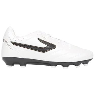 Imagem de Chuteira Topper Campo Maestro TD IV Masculino Branco Preto Dourado (Branco e Preto, BR, Adulto, Numérico, 40)