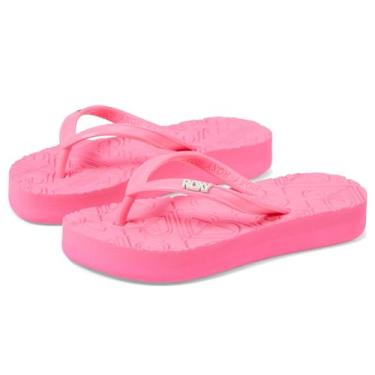 Imagem de Roxy Sandália plataforma Viva para meninas, Rosa choque 241, 5 Big Kid