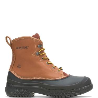 Imagem de Bota de trabalho masculina Wolverine Rival 15 cm, Marrom, 7.5