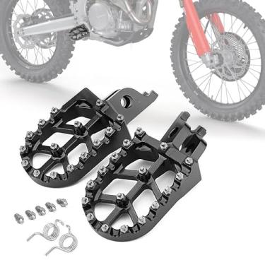 Imagem de IUVWISN Pedais de pedal de motocicleta Dirt Bike, pedal de descanso de pé mais largo CNC para CRF250L 12-21 CRF300L 21-23 CRF250R 04-23 CRF450R 02-23 CRF150R 07-23 CRF 250X 450X 450RL CR 125 2 50