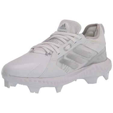 Imagem de adidas Sapato de beisebol feminino Fv9044, Calçado branco/prata metálico/cinza um, 10.5