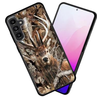 Imagem de smauncucn Capa para Galaxy A35 5G, fina, antiarranhões, bordas antiderrapantes, à prova de choque, capa protetora traseira de TPU para Samsung Galaxy A35 5G 6,6 polegadas 2024, camuflagem de veado da