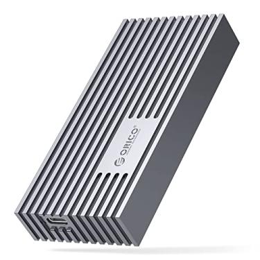 Imagem de ORICO Gabinete SSD NVMe de 40 Gbps, adaptador M.2 para USB-C para NVMe M-Key 4TB SSD 2280, capa SSD externa M2 de alumínio, compatível com Thunderbolt 3/4 USB 3.2/3.1/3.0/tipo -M234-cinza