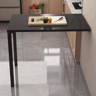 Imagem de Mesa dobrável montada na parede, mesa de trabalho dobrável, mesa dobrável ltifuncional, mesa de jantar de cozinha, mesa grande flutuante, conversível para pintura de parede, escrivaninha de