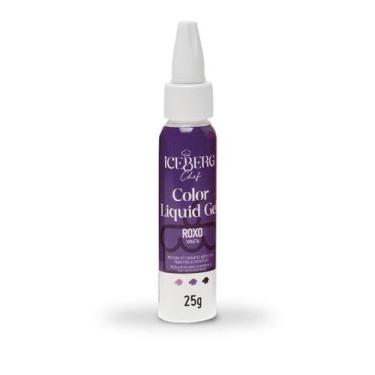 Imagem de Corante Roxo Liquid Gel 25g Iceberg Chef Original