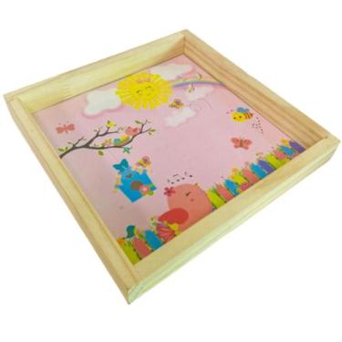 Imagem de Bandeja em Pínus Personalizada Bebê Menino/Menina - Dóia Kids, Bandeja