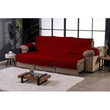 Imagem de Protetor Para Sofá Retrátil e Reclinável de 3 Módulos 2 Metros Com Elá