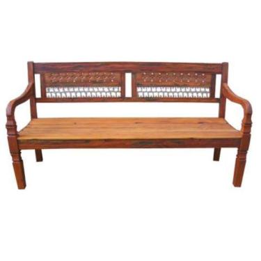 Imagem de Banco Rústico Unique Em Madeira De Demolição - Cód 1196 - Barrocarte