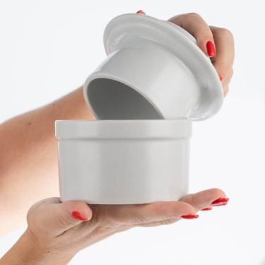 Imagem de Manteigueira francesa porcelana porta manteiga mantegueira - Loja Bora