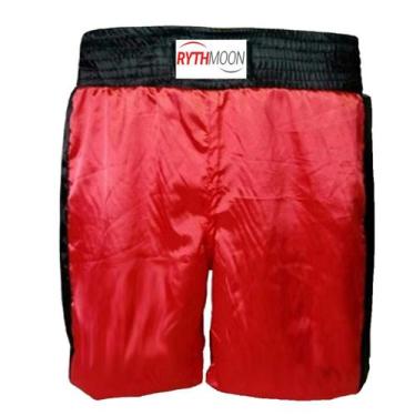 Imagem de Bermuda Calção Boxe Adulto Rythmoon, G, Vermelho, Preto