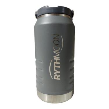 Imagem de Garrafa Térmica Inox Com Alça Rythmoon - 1,1L, Unico, Cinza