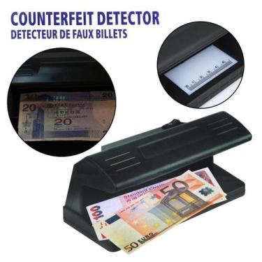 Imagem de Leitor Detector Identificador Dinheiro Nota Cédula - Bora Colega