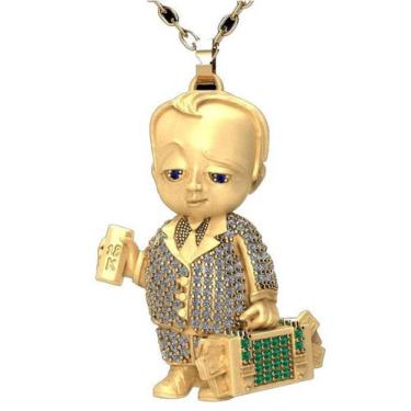 Imagem de Pingente Chefinho Banhado a ouro 18k - ToJoia18k