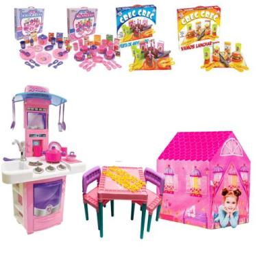 Imagem de Cozinha Comidinhas CrecCrec Barraca Casinha E Mesa Educativa - Big Sta