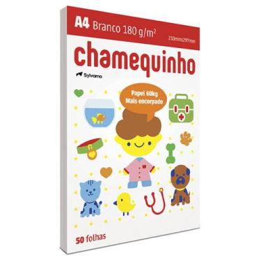 Imagem de Papel Chamequinho A4 Chamex Sulfite Branco - Escolha entre 75g, 120g o