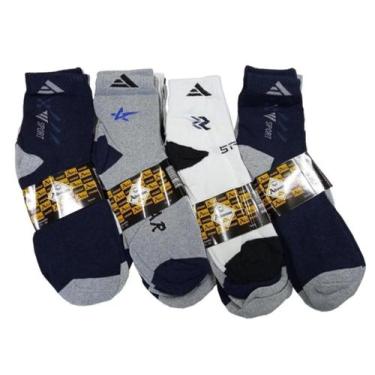 Imagem de Kit 10 pares Meia Cano Longo Algodão Altomax Grossas Masculina Homem