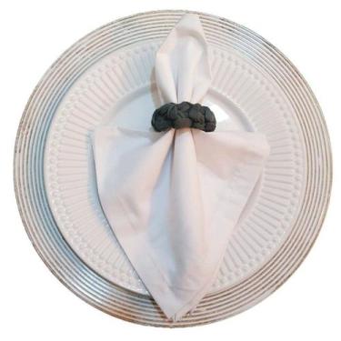 Imagem de Porta  guardanapo de crochê cinza - Mesa Feita