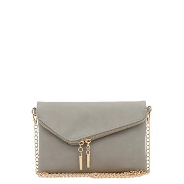 Imagem de FashionPuzzle Bolsa de noite com envelope, Cinza, One Size